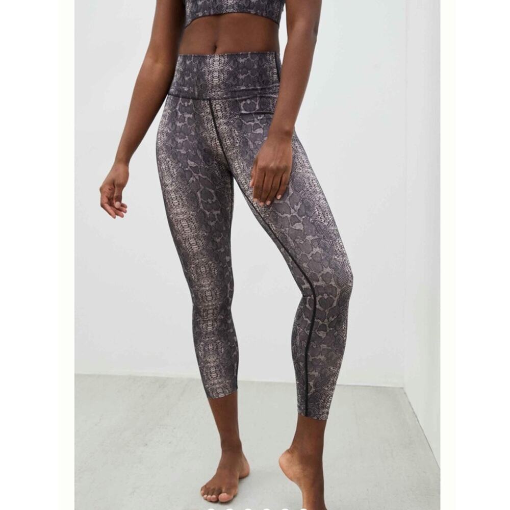 VARLEY Luna 7/8 Leggings Blush Boa Snake
